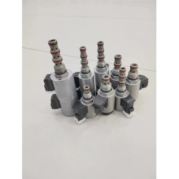 Plug In 5 Port 3 Way Solenoid Valve Hydraulic 12V / 24V With Double Connector