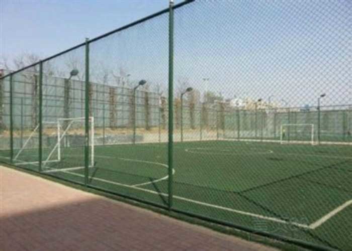 China Plastic Coating Flat Surface Metal Chain Link Fence wholesale