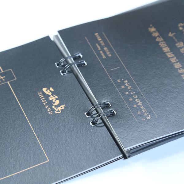 Beautiful Desk Wall Calendar Middle Size Black Inner Paper With 2 * 2 Spiral Binding