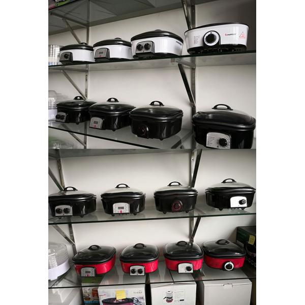 All In 1 6 Qt Multi Cooker , Multi Cooker Electric Frying Pan White Color Smart Programm