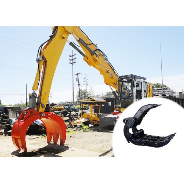 China 1 Ton - 65 Ton Excavator Mechanical Grapple For Grabbing Stone Wood wholesale