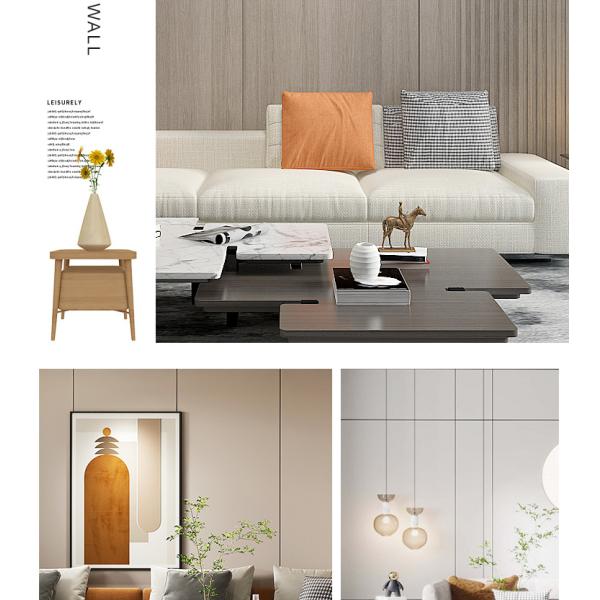 Hot Sale Fire And Moisture Resistant WPC Slotted Panel Wood Veneer Wall Panels