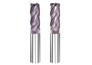 China Violet Color Carbide End Mill Cutter / Tungsten Carbide Milling Cutters wholesale
