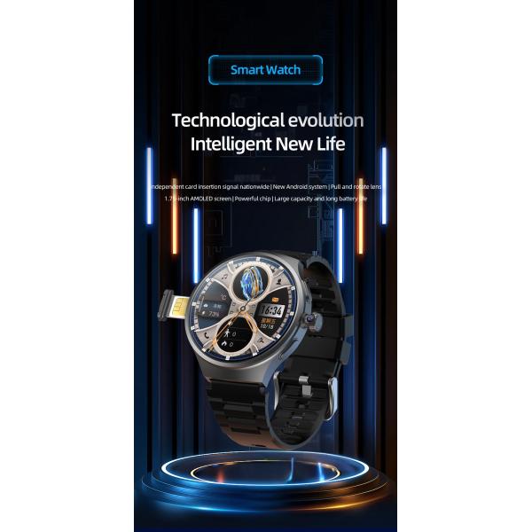 VP50 Smart Watch Android Smartwatch With 1.75'' Amoled Larger Screen 1500Mah Battery 800W Rotary HD Camera