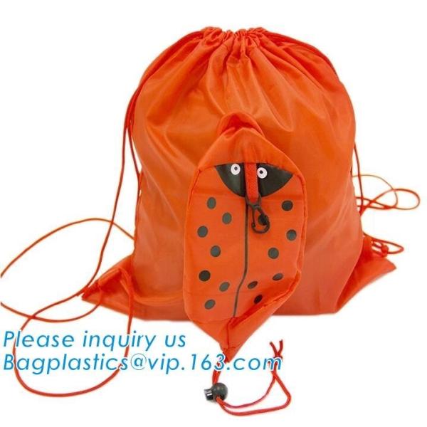 Polyester fabric drawstring bag /advertising pull rope backpack cloth bag /nylon shoulder pocket customization BAGEASE