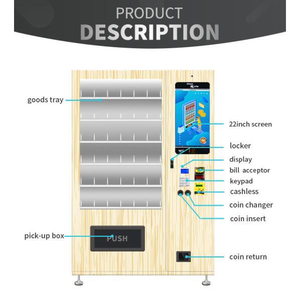 Journal Note Book Industrial Vending Machine Simple Appearance LED Lighting