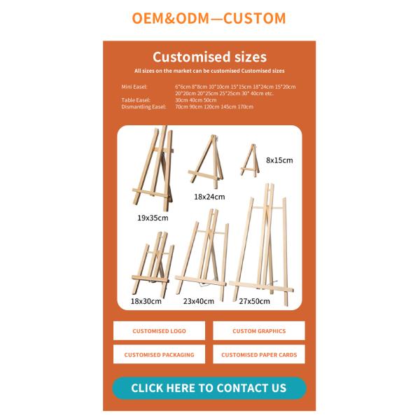 5 Inch Black A Frame Wooden Tripod Art Easel For Small Canvases Cards Photos Notices