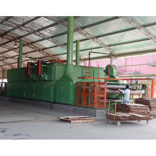 Efficient 3 Layers Mesh Net Belt Roller Veneer Dryer For Plywood Production