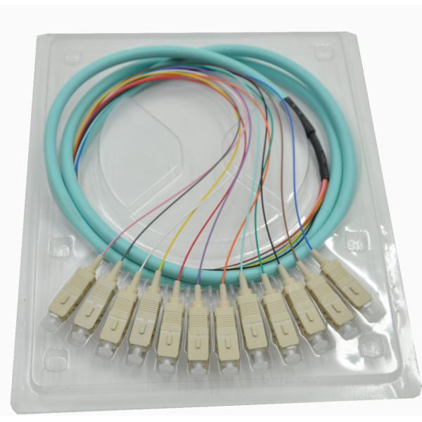 OM3 Fiber Optic Conector Pigtail Patch Cord Fanout 50/125 3m SC Type