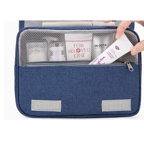 Foldable OEM Personal Organizer Toiletry Bag , Hanging Travel Accessory Bag