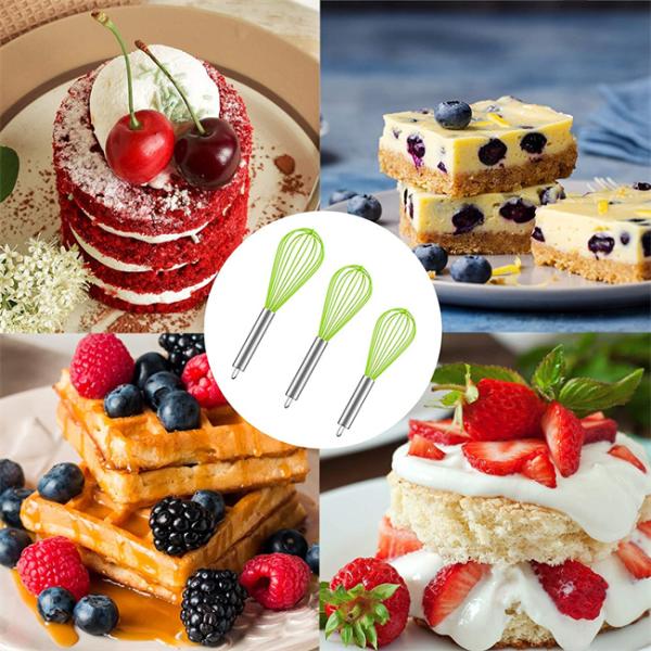 Antiscratch Whisk Kitchen Utensil , Stainless Steel Beater Ergonomic Design