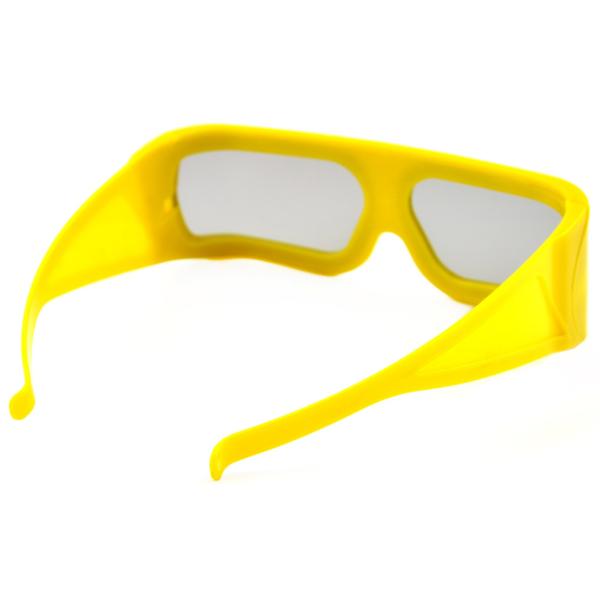 ABS Frame Plastic Circular Polarized Lenses 3D Theater Glasses With Big Size