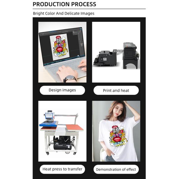 Professional Direct To Film DTF A3 Printer Textile Printing Machine 33cm Size