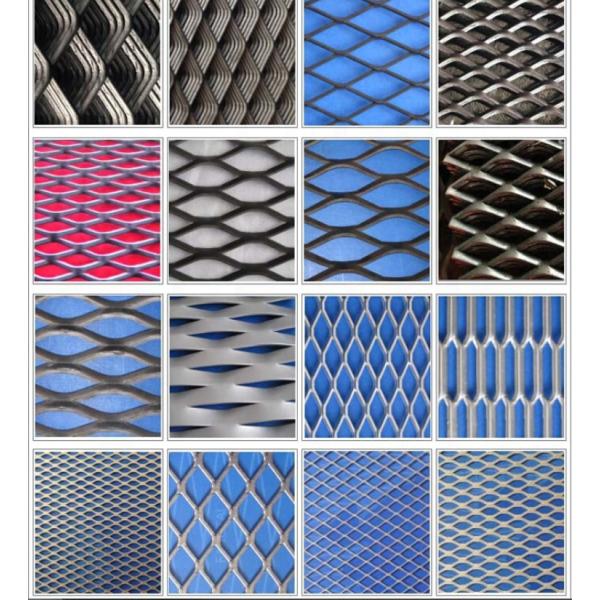 40*80mm 34*80mm Rhombus Expanded Metal Mesh Balustrades 4x8 Expanded Steel Sheet