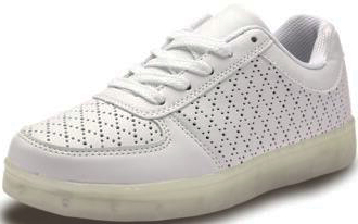 USB Rechargeable Led Light Up Shoes With Lithium Battery