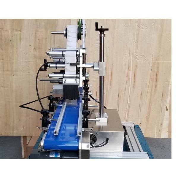 Flat Surface Bottle Packaging Labeling Machine , Tabletop Automatic Sticker Machine