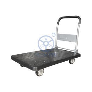 China 500kg Five Wheels Foldable Platform Trolley With Handle Industrial wholesale