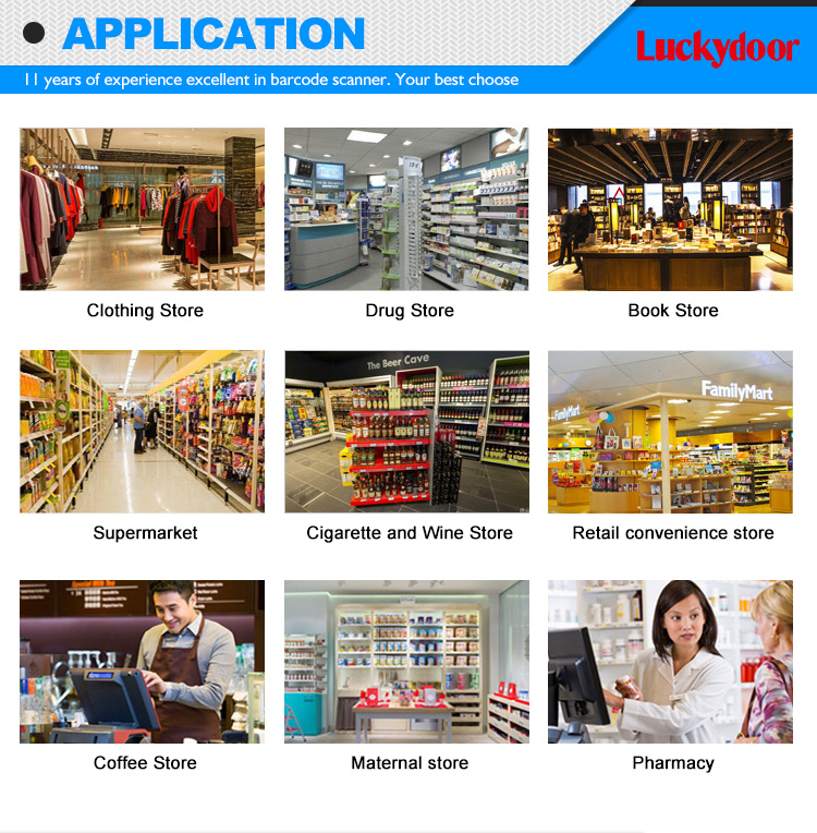 K-211R 1D Handheld Portable Wireless 1d Code Laser Barcode Scanner / Barcode Reader for Warehouse