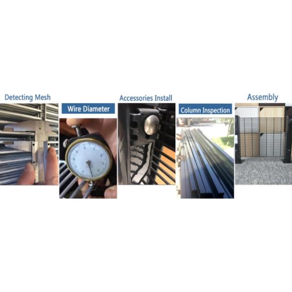 Hot Dip Galvanized 358 Security Fencing For Factory Guards 1.8*2.5m