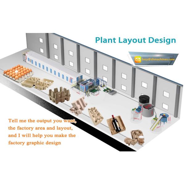 Recyclable Egg Carton Making Machine 30kw Large Output For Paper Box