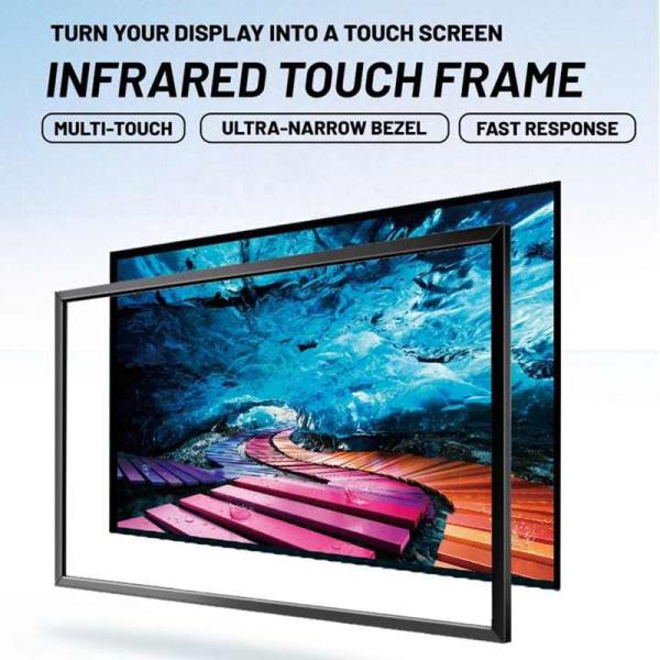 55 Inch High Transmission IR Touch Screen DC 5V Power Supply And More Than 90% Light Transmission 01