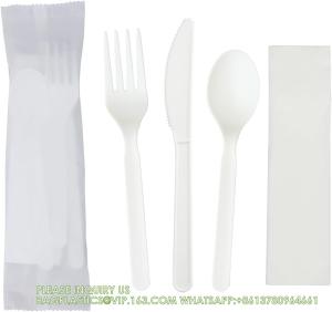 China Compostable CPLA Cutlery Set, Zero Waste Serving Utensils Set, Parties Camping Trips, Biodegradable Kitchen Utensil wholesale