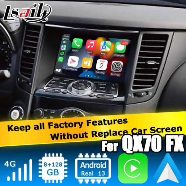 Android 13 Navigation Car Video Interface Support Waze / Youtube For Infiniti QX70 / FX50 FX35 FX37