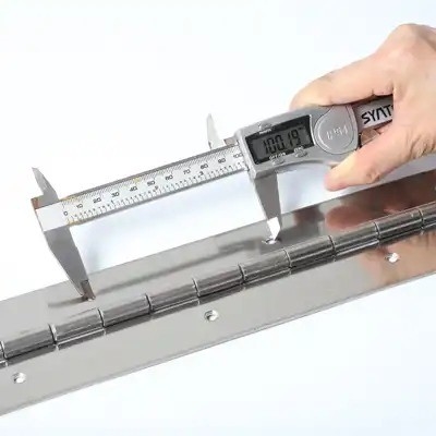 1.8 Meter Length Heavy-Duty Stainless Steel Continuous Piano Hinge For Cabinet Doors