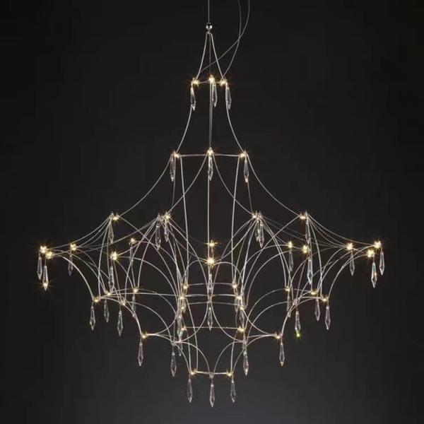 Good Quality Ceiling Handmade lampshade Hanging Lighting Modern Kitchen LED Pendant Chandelier