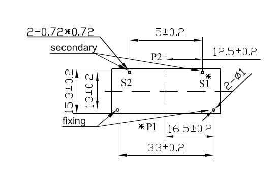 CT104 4 Pins Needle Inserted Zero Sequence Current Transformer 1:2500 12.5Ω Load