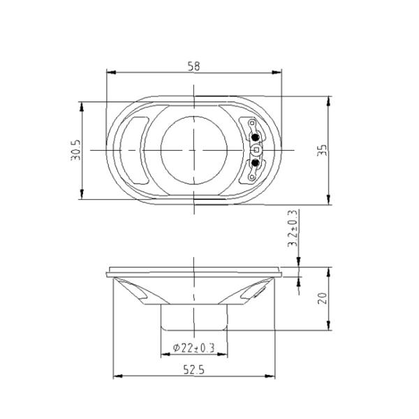 3558 Mini Precision Acoustics Speakers 6 Watt Flat Subwoofer For Car