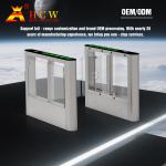 HCW CE Face Recognition Turnstile Entrance Gates IP54 Waterproof Bidirectional