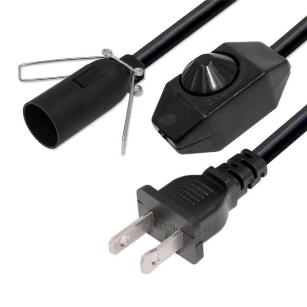16AWG US Power Cord with E12 E14 E26 E27 Sockets