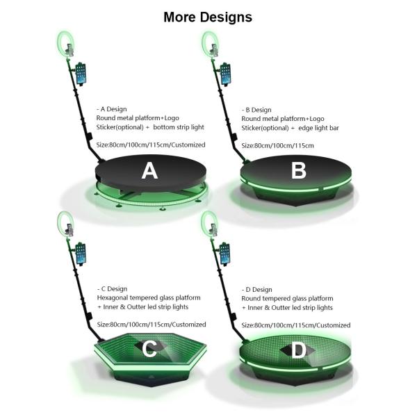 360 Wedding Photo Booth Platform Promote Relationship Automatic Rotating Spinner