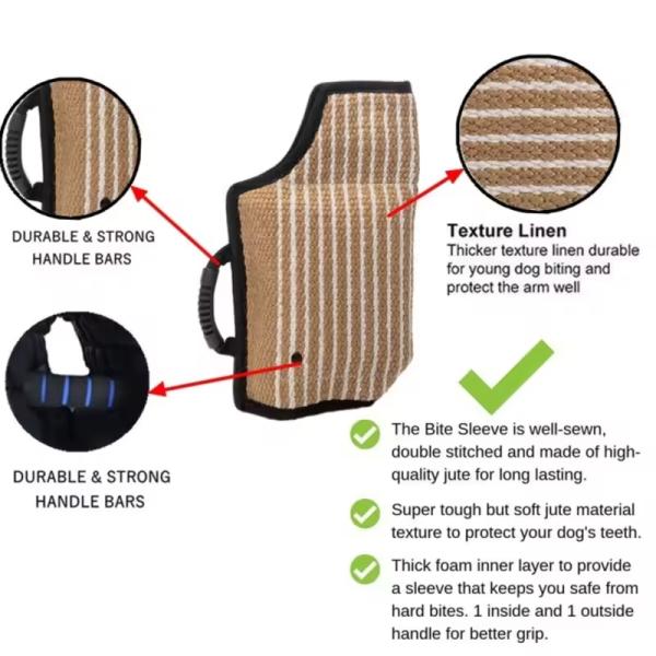 Canvas Dog Bite Tugs Pet Dog Tug Pillow Dog Training Equipment