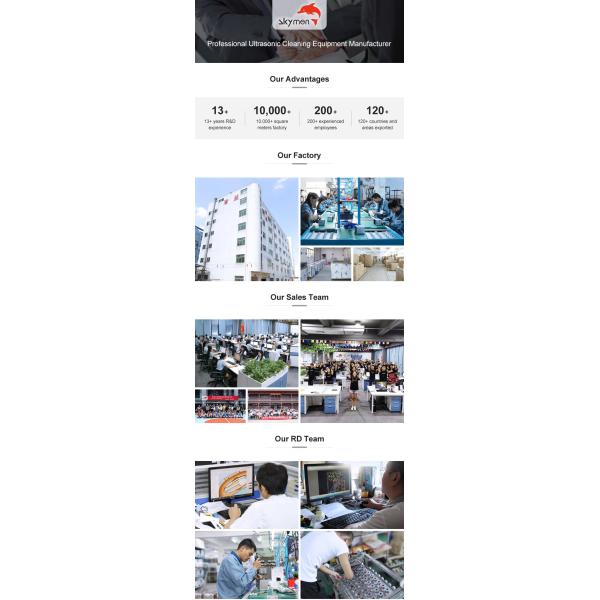 2500ML Touch Sensing Skymen Ultrasonic Cleaner 180S With Heating