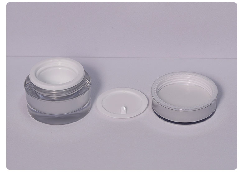 Customer's Logo Luxury 10g Round PS Silver Empty Clear Plastic Packaging Cosmetic Cream Jar for Lip Balm