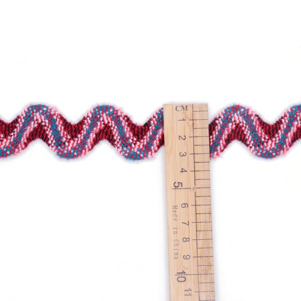 Polyester Zig Zag Ribbon Trim Custom 3cm Width Colorful