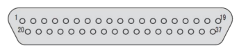 J30J SERIES MICRO-D Rectangular Connectors, J30J-37ZKNP5-J