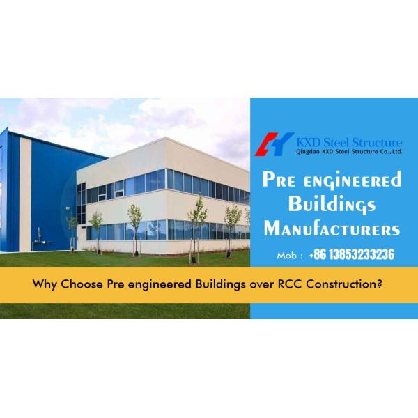 Customizable Pre Engineered Commercial Steel Building With Metal Cladding