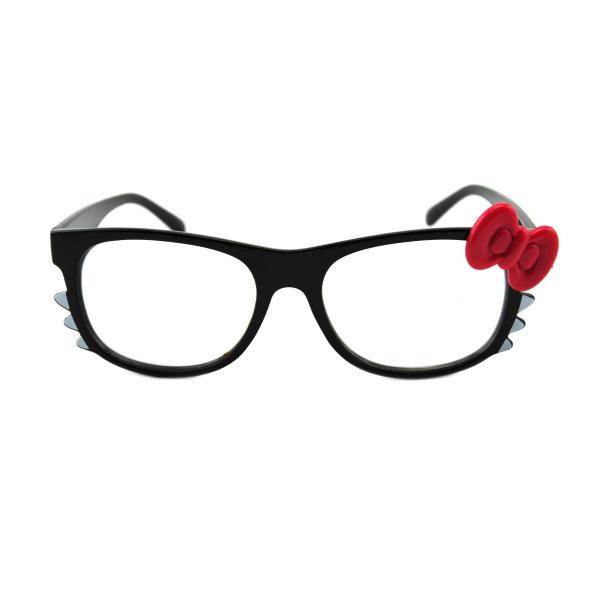 Hello Kitty Frame Fireworks Glasses With 13500 Lines Diffraction Effect Black Frame