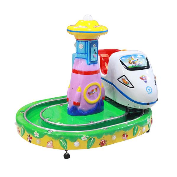 Ride On Train City Arcade Coin Machine With High Speed Rail For Toddlers