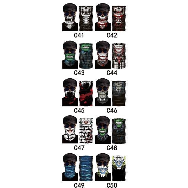 Cotton Ear Loop Balaclava Xmas Headwrap Seamless Tube Scarf