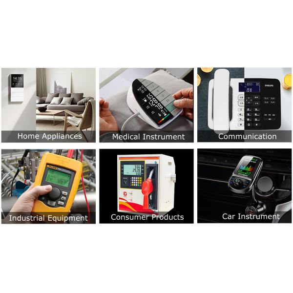 Customized Segment LCD Module 7 14 Segment LCD Display HT1623 For Meter Box