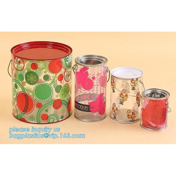 100ml pet clear plastic can,fruit candy tin container jars with aluminum lid,1 gallon clear paint can size bagease pack