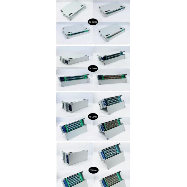 ODF Optic Distribution Unit Singemode 48 Port Fiber Optic Patch Panel LC