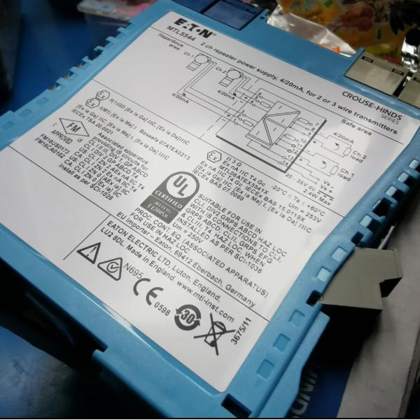 0.11 Kg MTL and P F Safety Barrier for Manufacture within PLC SYSTEM Control System