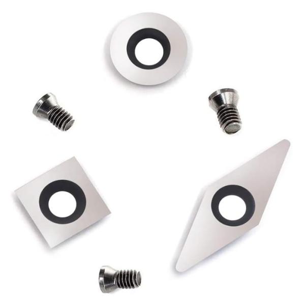 3pcs Mini Carbide Turning Tool Replacement Cutter Set for Mini Wood Lathe Turning Tools