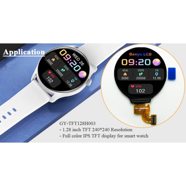 1.28 Inch Round TFT LCD Display Circular Lcd Screen 240x240 GC9A01 24PIN FPC SPI Interface