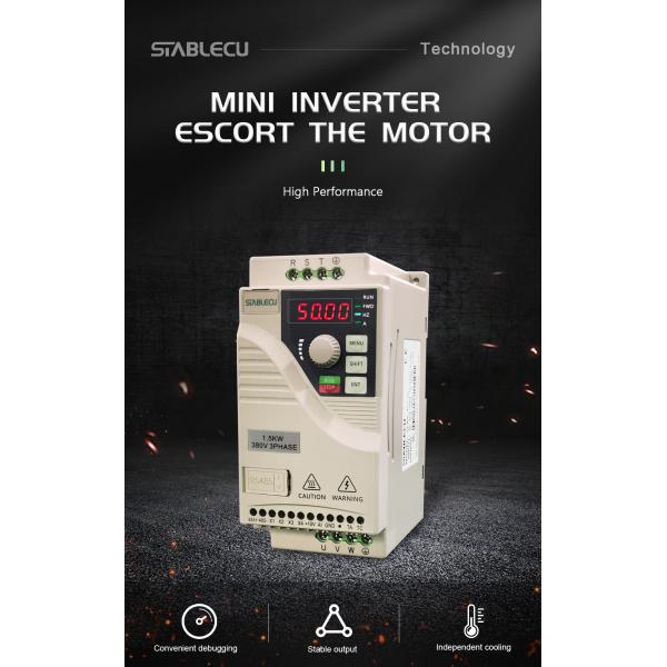 AC Single Triple Phase Micro Drive VFD , 1.5KW Pump Frequency Inverter